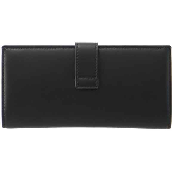 Ferragamo Long Wallet Hug Continental Wallet Bill Coin Purse Black - Picture 3 of 7